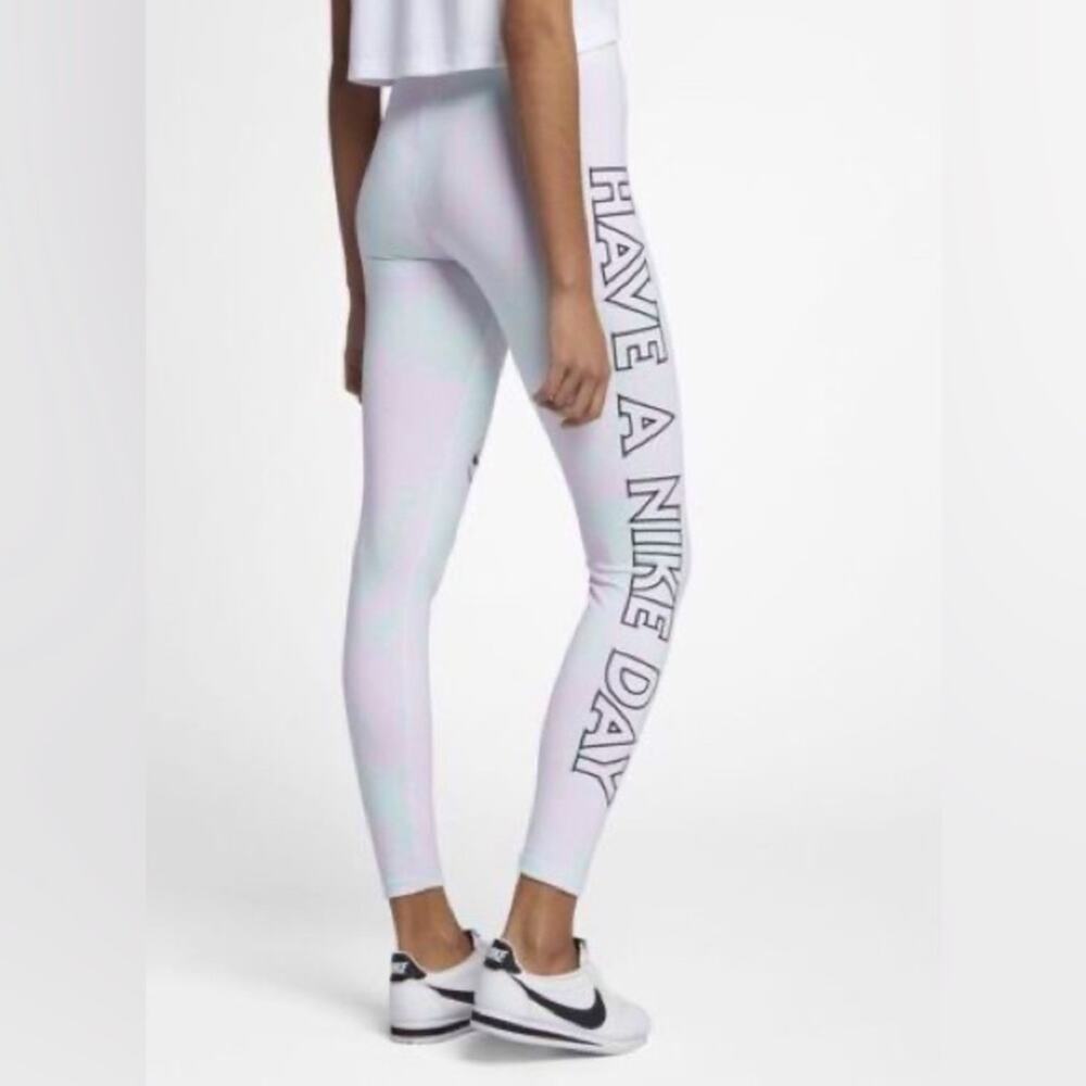 NEW Nike‎ Have a Nike Day Tie Dye Smiley Face Leggings